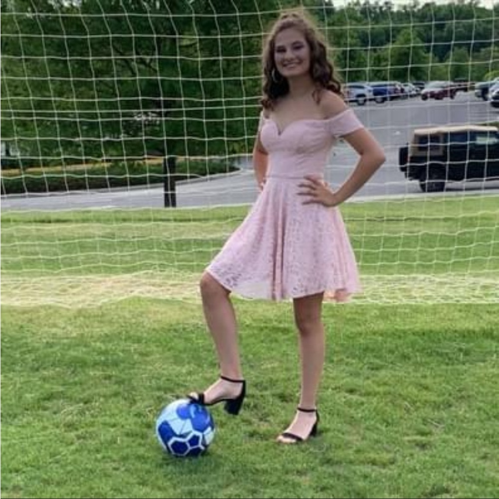 Pink hoco dress